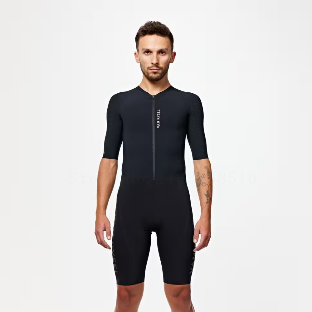 Cycling Gear Leaderboard - Pakaian Bersepeda Pria, Skinsuit Bernapas Lengan