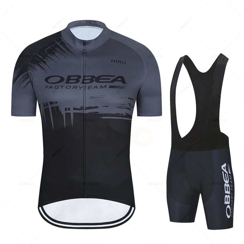 Cycling Gear Leaderboard - Hiru setelan Jersey bersepeda musim panas,