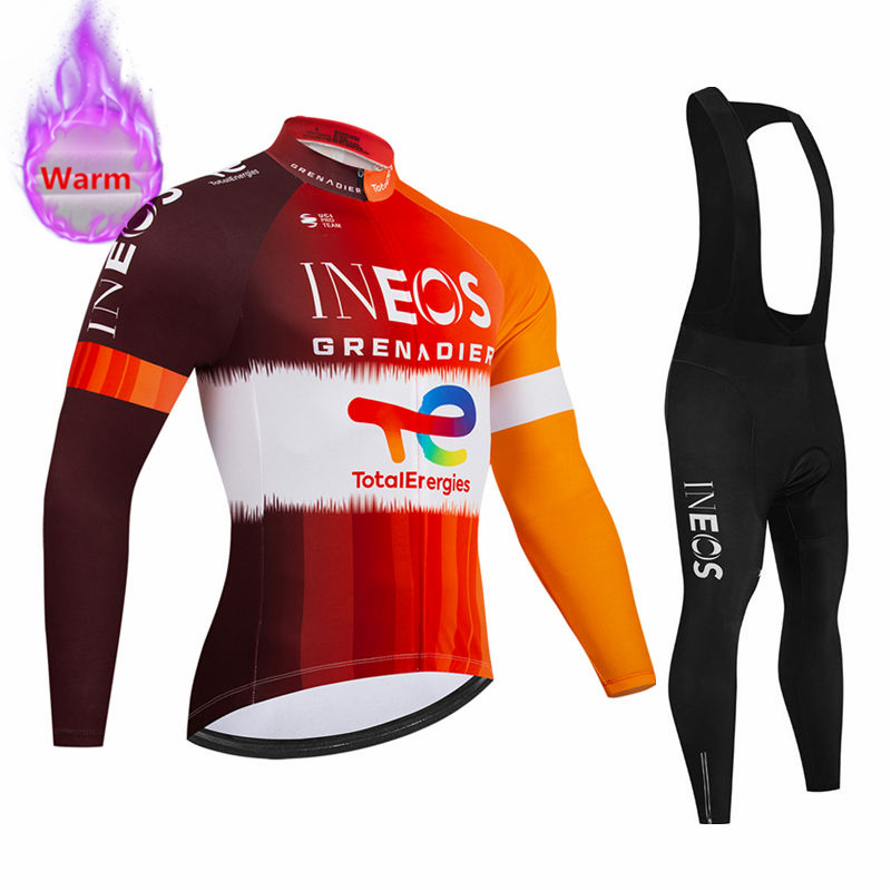 Cycling Gear Leaderboard - Set Jersey Bersepeda Lengan Panjang Ineos