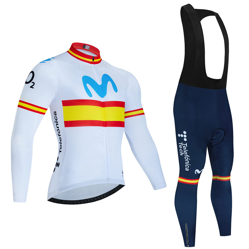 Spanyol Movistar Set Jersey be - Cycling Gear Leaderboard ulasan dan harga