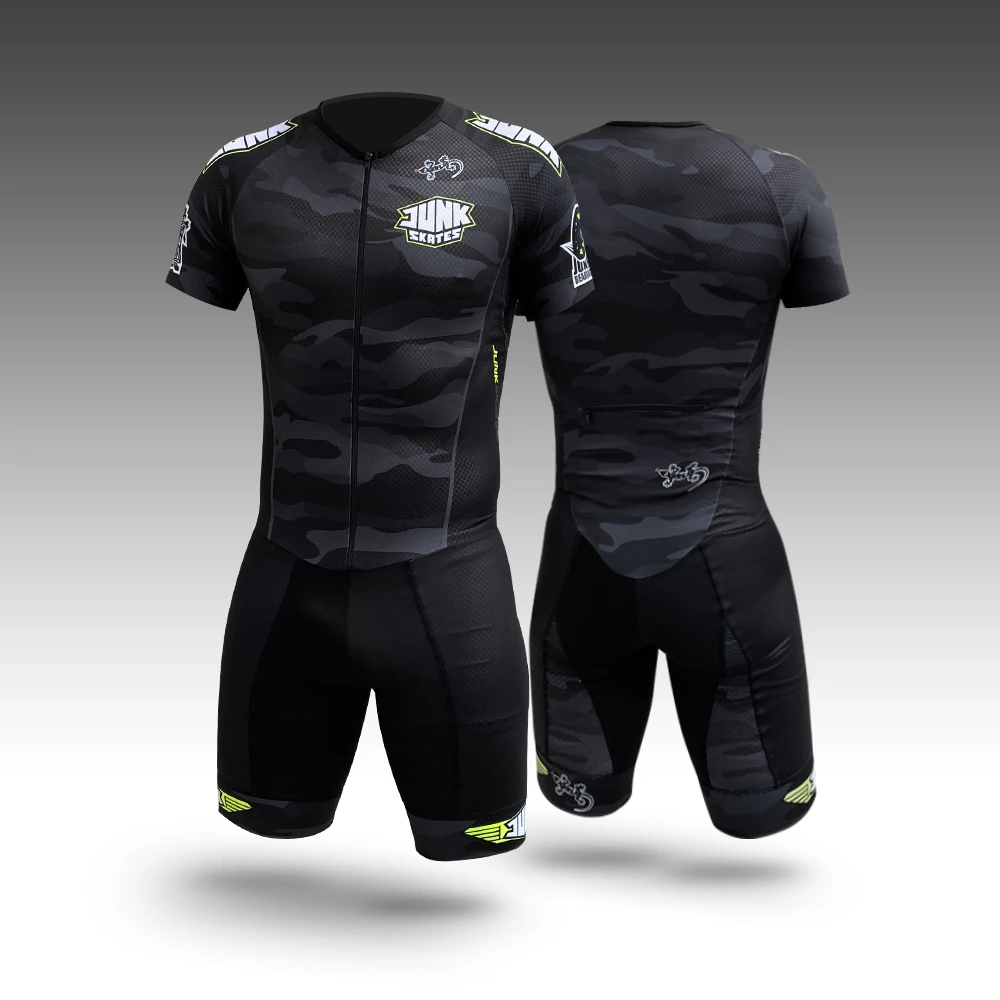 Man Roller Skating Jersey bers - Cycling Gear Leaderboard ulasan dan harga