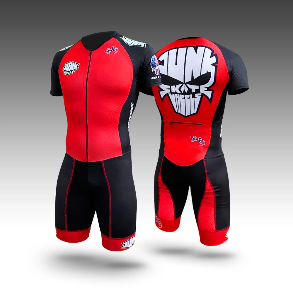 Man Roller Skating Jersey bers - Cycling Gear Leaderboard ulasan dan harga