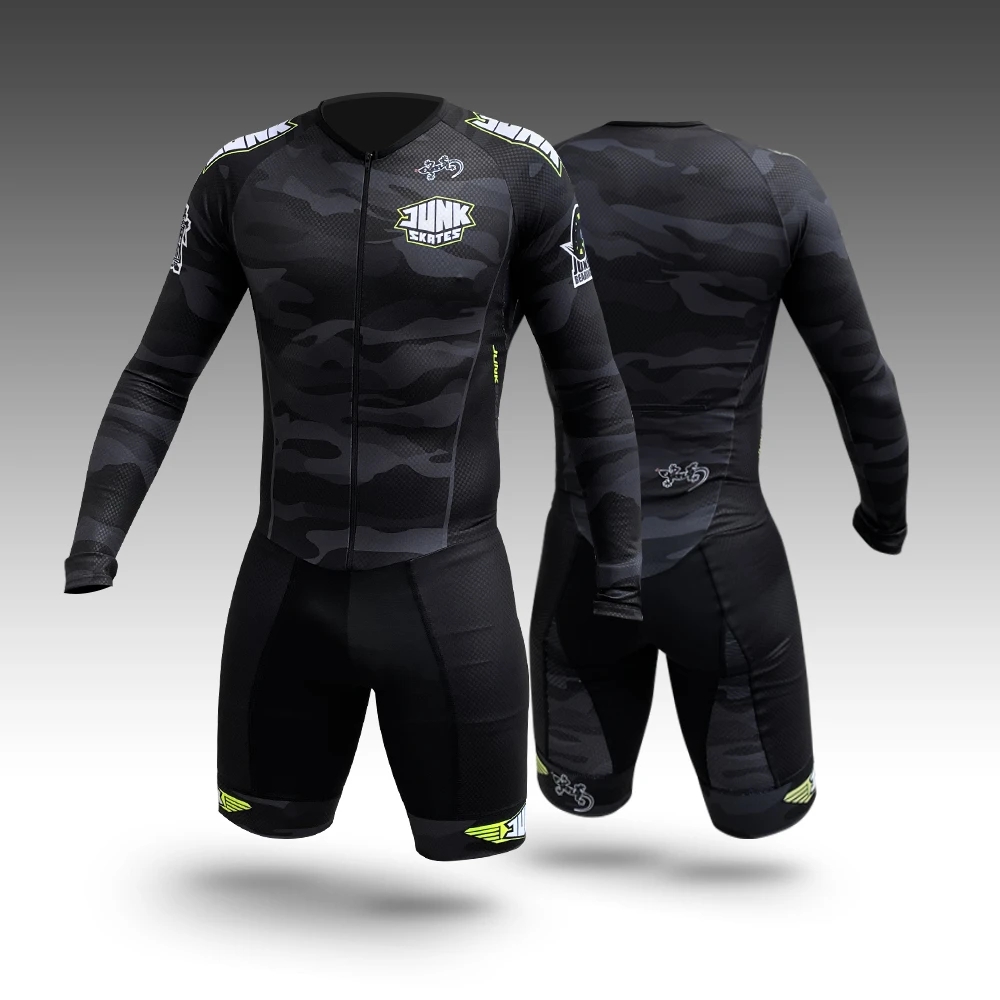 Man Roller Skating Jersey bers - Cycling Gear Leaderboard ulasan dan harga