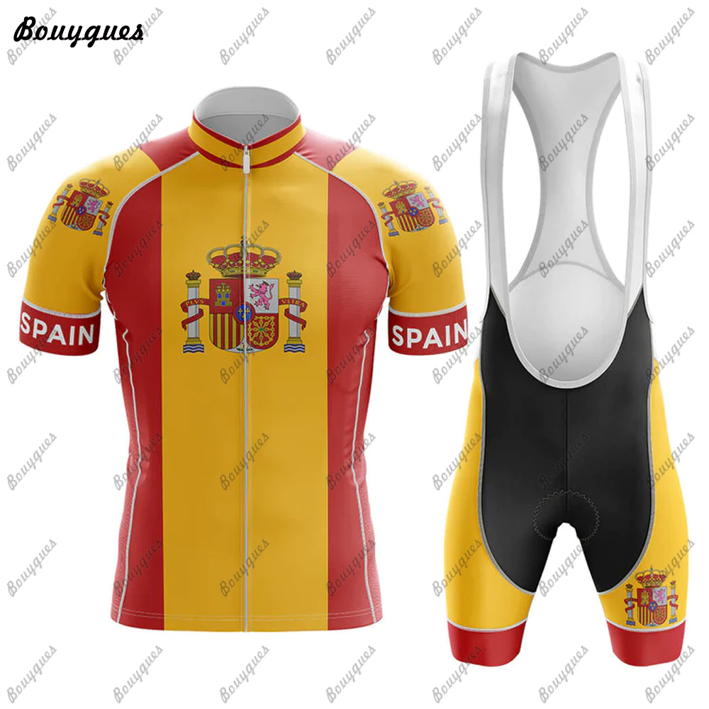 Spanyol Set Jersey gaya Premiu - Cycling Gear Leaderboard ulasan dan harga