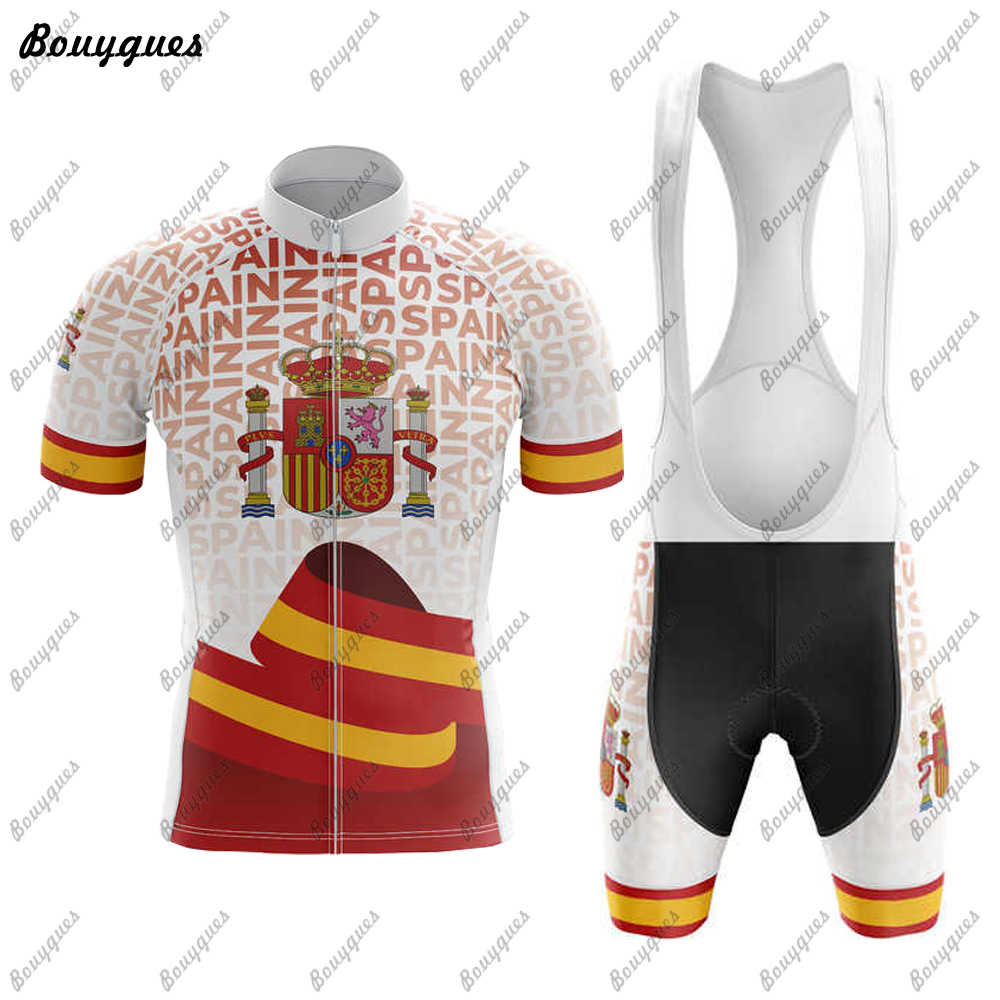 Spanyol Set Jersey gaya Premiu - Cycling Gear Leaderboard ulasan dan harga