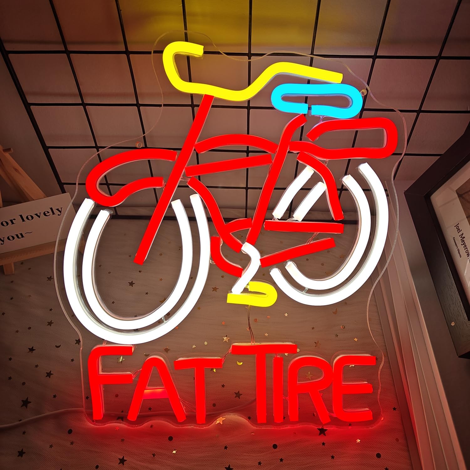 Lampu Dinding LED Neon Fat Tir - Cycling Gear Shop ulasan dan harga